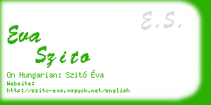 eva szito business card